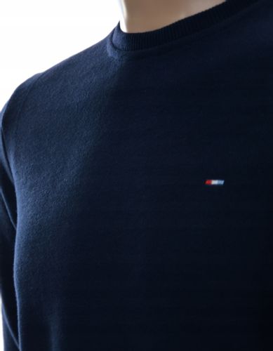 Męska bluza dresowa bez kaptura basic L granatowa na Arena.pl