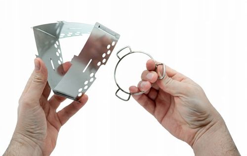 TRANGIA - TRIANGLE STOJAK OSŁONA PRZECIW WIATROWA Z UCHWYTEM NA PALNIK set na Arena.pl