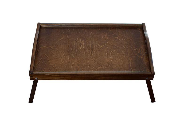 Taca, stolik śniadaniowy - ciemnobrązowy zdjęcie 7