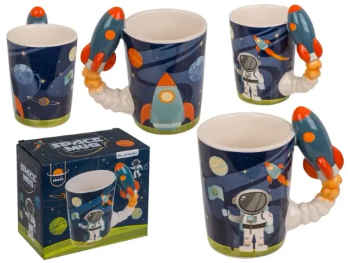 Kubek Kosmonauty z Rakietą 375 ml - Prezent dla Chłopca na Arena.pl