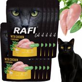 RAFI Karma Mokra Pasztet Dla Kota z Kurczakiem 100g x 10 szt.