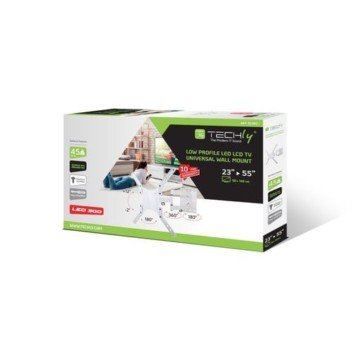 Uchwyt ścienny Techly 23"-55", 45kg obrotowy na Arena.pl
