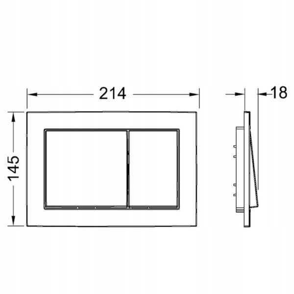 Przycisk spłukujący do WC Tece Base biały połysk 9240700 zdjęcie 3