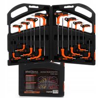 ZESTAW KLUCZY ŚRUBOKRĘTÓW TORX IMBUS 16SZTUK WKRĘTAKI KLUCZE WALIZKA KRAFT