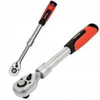 YATO GRZECHOTKA TELESKOPOWA DŁUGI UCHWYT 3/8'' 215-315MM 72 ZĘBY YT-0298