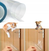 FOLIA OCHRONNA PRZECIW DRAPANIU BEZBARWNA PRZEZROCZYSTA OKLEINA 100x152 cm