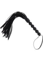 short beaded flogger whip black