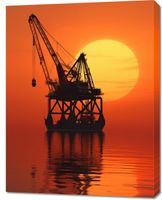 Obraz 70x90cm Sylwetka Przemysłu