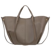 VERA PELLE torebka damska skórzana shopper duża na ramię V713 c.taupe