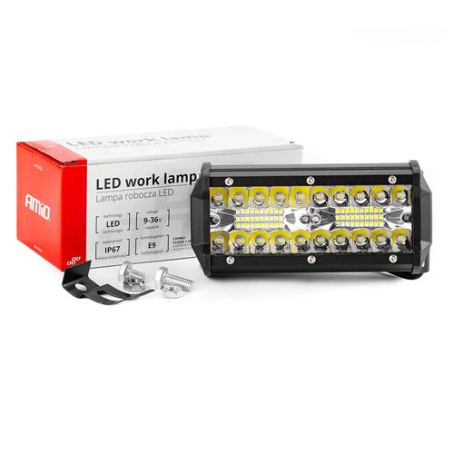 2x Lampa robocza LED halogen Szperacz 120W AMIO-02433 40LED AWL19 12V/24V na Arena.pl