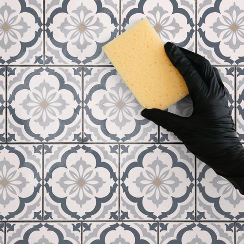 Naklejki Na Płytki Kafelki Pastelowe ORNAMENTY Mozaika Zestaw 24 szt. 20x20 na Arena.pl