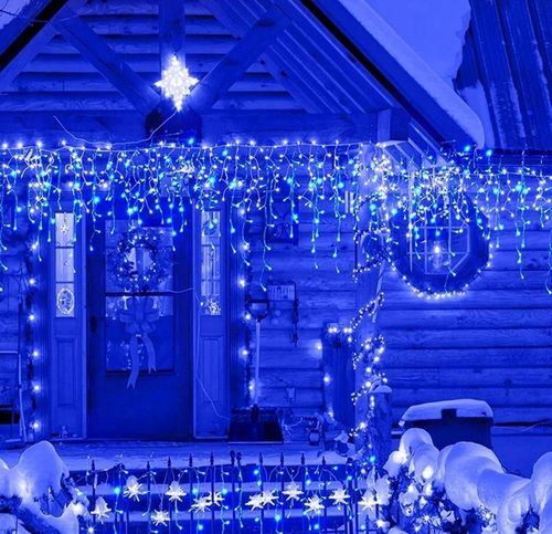 SOPLE FLASH 500 LED ZEWNĘTRZNE CHOINKOWE lampki NIEBIESKIE z Flashem na Arena.pl