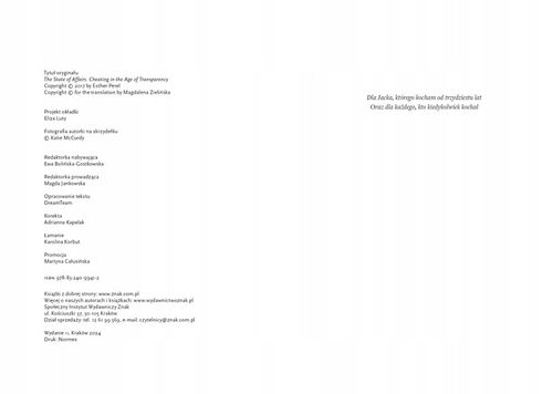 Kocha, lubi, zdradza Esther Perel na Arena.pl