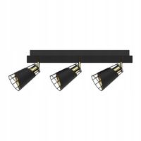 Lampa plafon reflektorki Rick 3xE14 czarny Milagro
