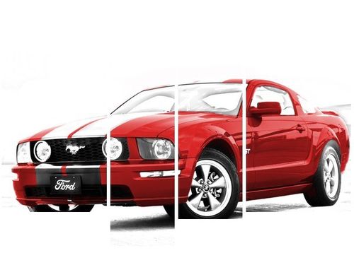 130CM 85 OBRAZ 4 ELEM MUSTANG GT ŚCIENNY na Arena.pl