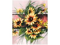 40X50CM SŁONECZNIKI KORALU OBRAZ