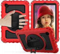 Etui do Samsung Galaxy Tab 8.0” z Podstawką Paskiem na Ramię Czerwone