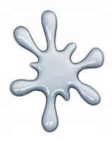 Naklejka na samochód KLEKS 3d srebrny