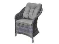 Fotel na taras z szarego technorattanu MODERNO