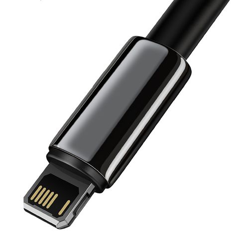 kabel usb do lightning baseus tungsten gold, 2.4a, 2m (czarny) na Arena.pl