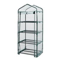 szklarnia 69*49*160 cm, folia pvc, metalowa konstrukcja - t n15-901