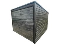 Schowek Garaż blaszany 3x3,5m Brama uchylna drzwi okno rynny Dach  GP486