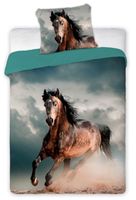 Pościel 3D Zwierzęta 140X200 Brązowy Koń Best Friends 005
