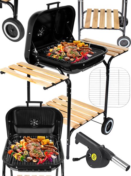 Grill Węglowy Ogrodowy EmaBend + Dmuchawa zdjęcie 1