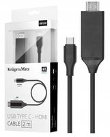 2 x Kabel USB-C 3.1 TYP C - HDMI MHL 4K 2m adapter