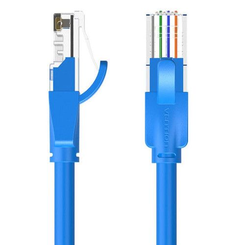 KABEL SIECIOWY RJ45 2M CAT 5E NIEBIESKI AWG26 UUTP na Arena.pl