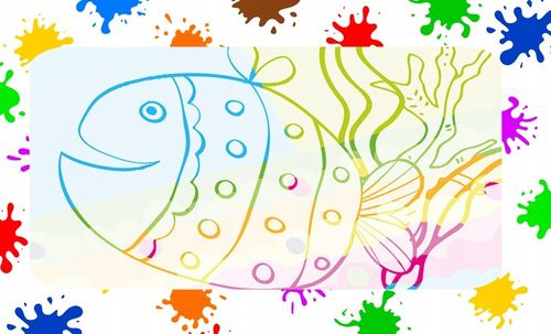 MATA WODNA DO MALOWANIA RYSOWANIA 120x90 Pieczątki Formy Pisaki ZESTAW XXL na Arena.pl