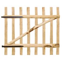 Drewniana furtka, leszczyna, 100x90 cm