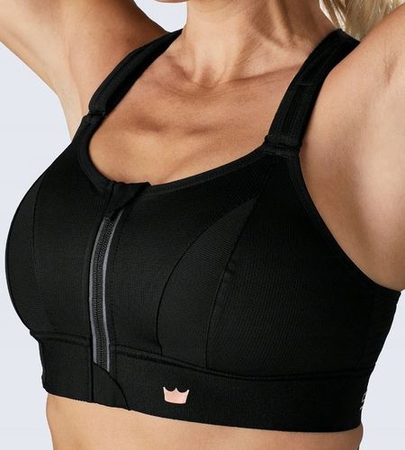 STANIK SPORTOWY SHEFIT CZARNY MOCNE PODTRZYMANIE REGULOWANY L na Arena.pl