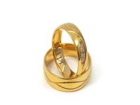 Złote Obrączki Ślubne 585 model FA22 DUŻY WYBÓR