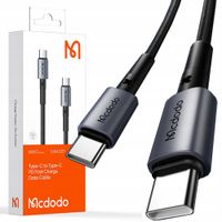 2 x Kabel USB-C Mcdodo CA-3131 65W 1,5m Szybkie Ładowanie Nylonowy Czarny