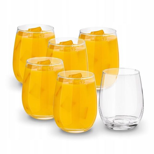 Zestaw SZKLANKI DO NAPOJÓW zimnych wody SZKLANKI DO DRINKÓW soku 6x400ml na Arena.pl