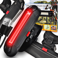 MOCNA LAMPKA ROWEROWA LED 100 LUMENÓW AKUMULATOROWA KABEL USB ŚWIATŁO