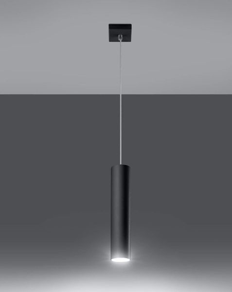 LAMPA wisząca SL.0327 metalowa OPRAWA zwis sopel tuba czarna zdjęcie 2