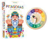 Pitagoras gra towarzyska edukacyjna logiczna 8+ zegar do nauki godzin