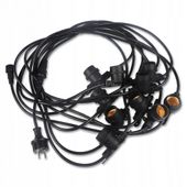 GIRLANDA OGRODOWA LAMPKI LED 15M 15 GNIAZD E27