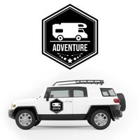 NAKLEJKA NA SAMOCHÓD TERENOWY dekoracyjna adventure napis KAMPER auto 50 cm