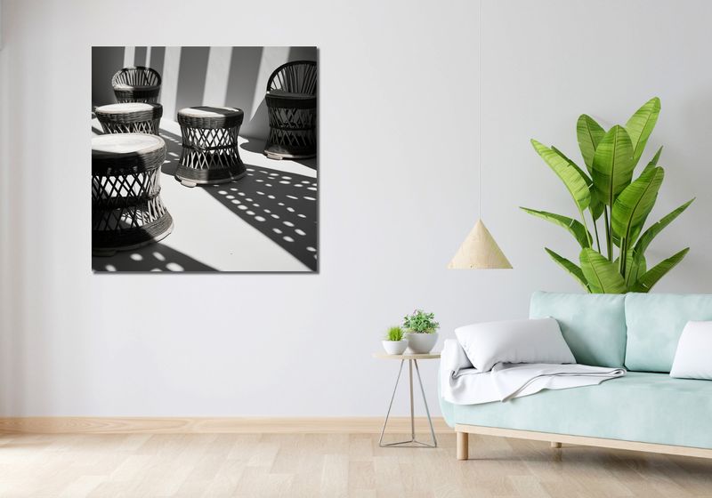 Obraz 100x100cm Gra Świateł zdjęcie 2