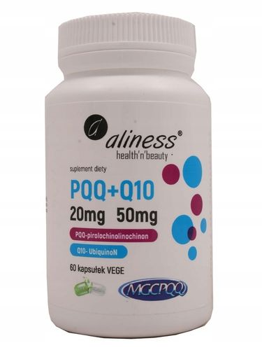 Aliness PQQ MGCPQQ 20 mg koenzym Q10 50 mg 60 kaps na Arena.pl