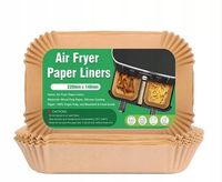 150x PAPIER DO PIECZENIA WKŁADKI DO FRYTKOWNICY AIR FRYER 22CMx14CM