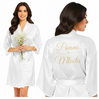 Szlafrok panna młoda biały rozmiar L