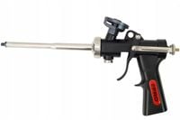 Pistolet do pianek montażowych niklowany, aluminiowy, zawór mosiężny PRO