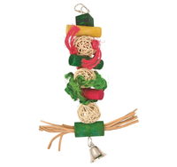 PANAMA PET Kolorowa zabawka huśtawka nimfy ptaków papugi z dzwonkiem 32cm