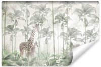 Fototapeta LAS Tropikalny We Mgle Zwierzęta Pejzaż 405cm x 270cm
