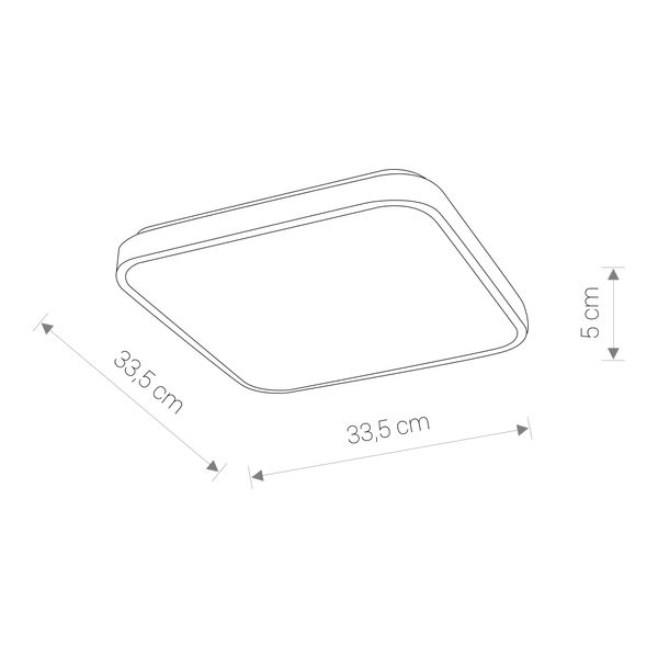Plafon AGNES SQUARE LED zdjęcie 2