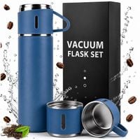 termos 500 ml + 3 kubki zestaw termiczny stal nierdzewna turystyczny